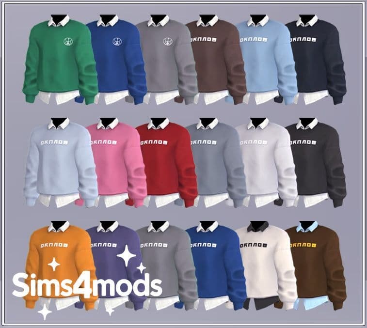 Галерея мода Толстовка Shirt With Sweater #1